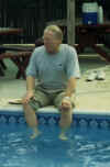 John Reynolds - enjoying Rosalie's genuine need basis swimming pool