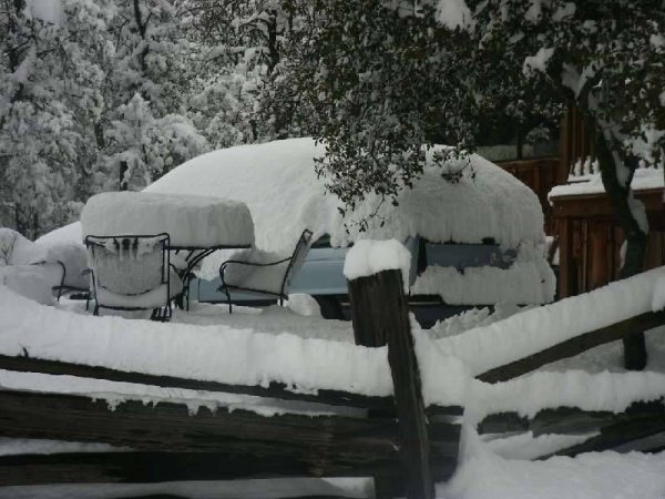 Sierra Foothills: Snow Dump in the MotherLode