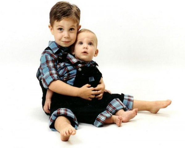 Jacob - 3 yrs; Mikey - 8 mos.