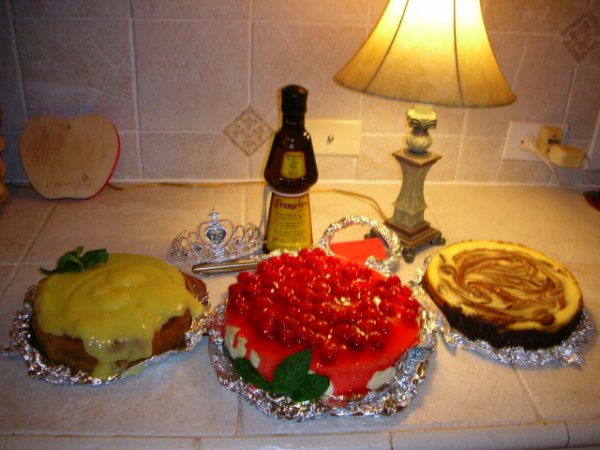 The cheesecakes prior to consuming