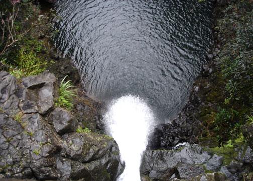 Waterfall from the top