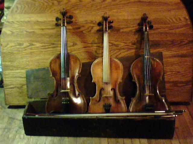 My *trinity* (of fiddles, that is).