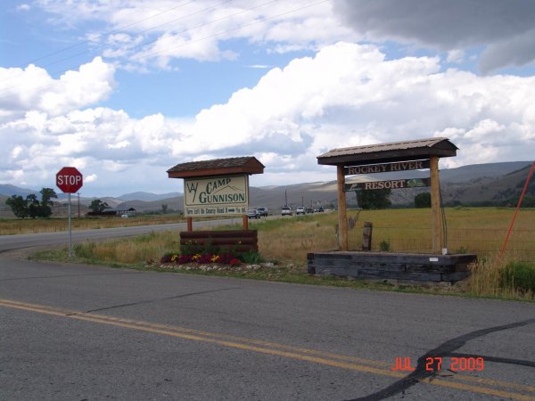 Here's your sign...recent visit to Camp Gunnison